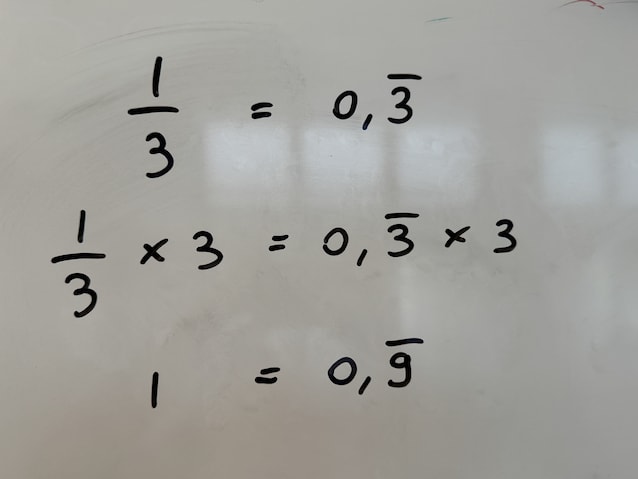 0,999 = 1