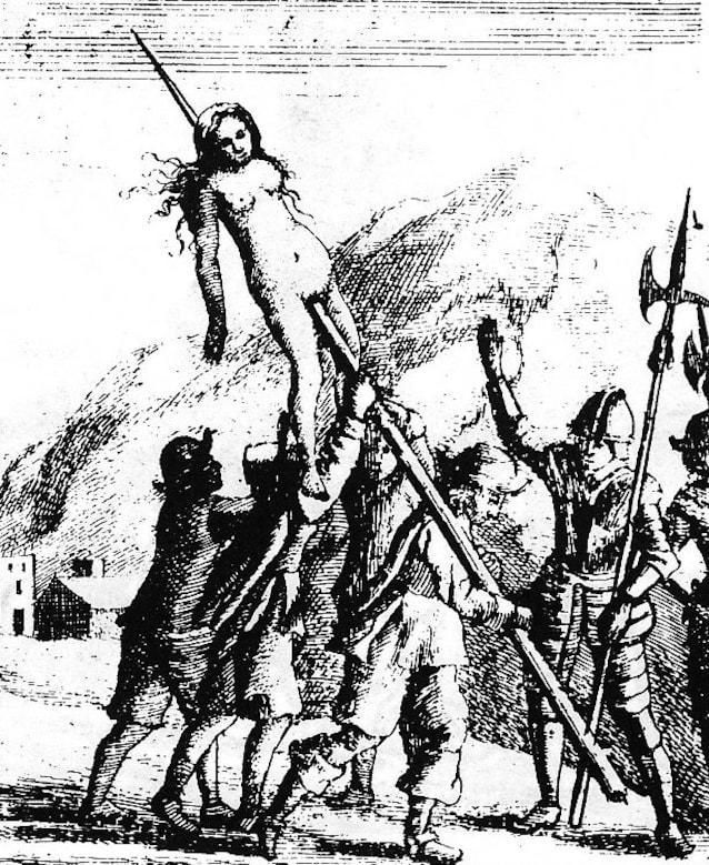 Illustrazione di un massacro del 1655 (Wikimedia Commons)