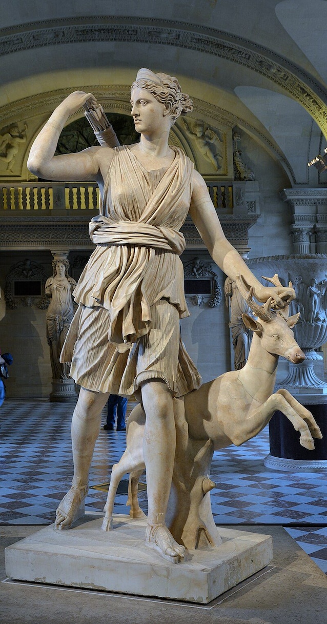 Statua di Artemide a Versailles (credit Commonists wia Wikimedia Commons)