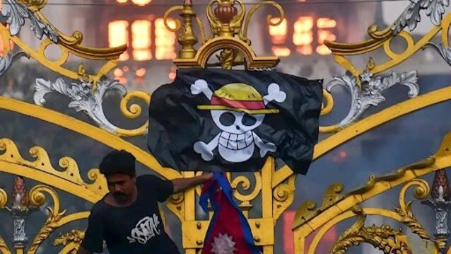 proteste-nepal-bandiera-one-piece
