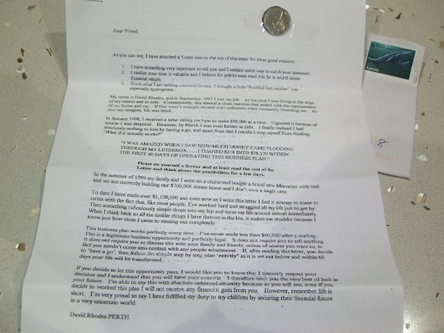 Chain Letter Australiana del 2006 (Wikimedia Commons)