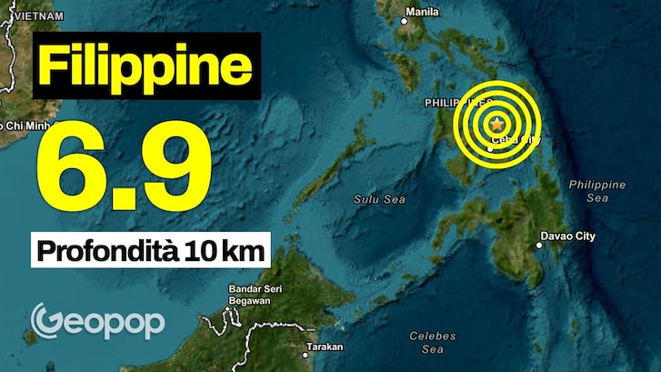 filippine 6.9 magitudo