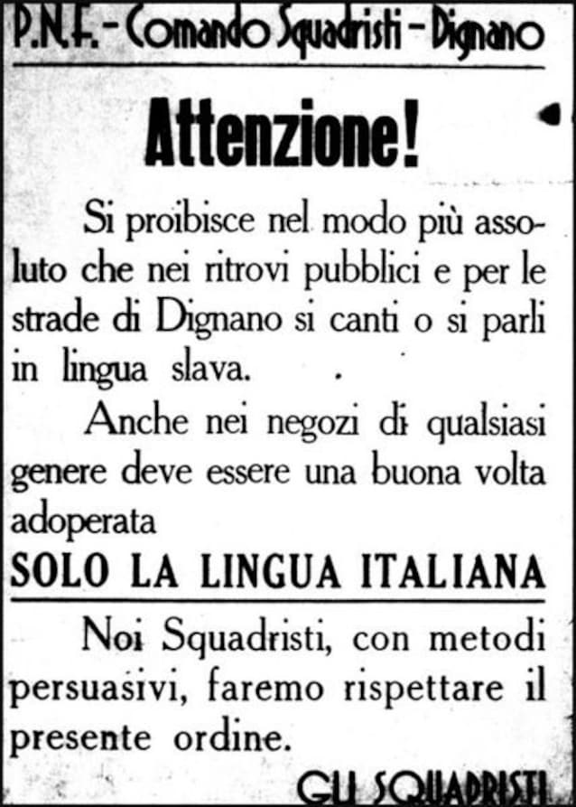 Manifesto fascista (Wikimedia Commons)