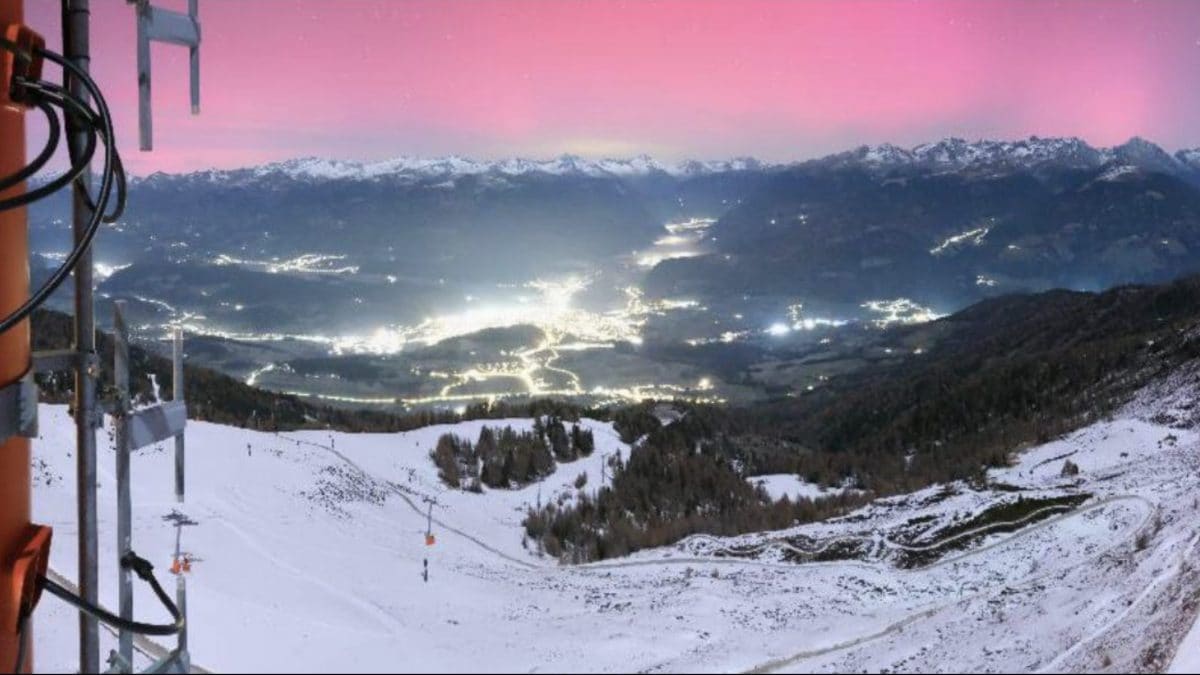 aurora boreale italia