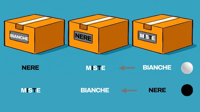 soluzione indovinello scatole e etichette