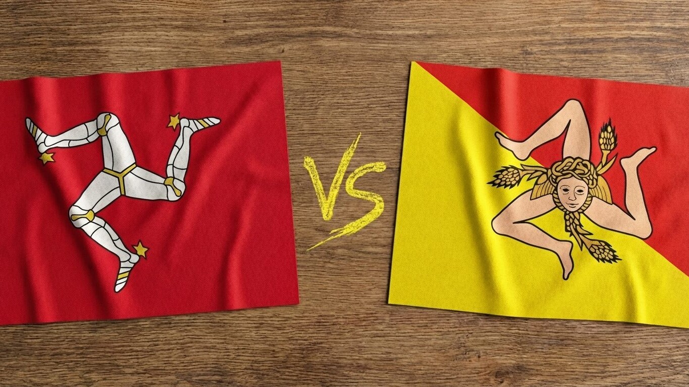 bandiera sicilia vs isola di man