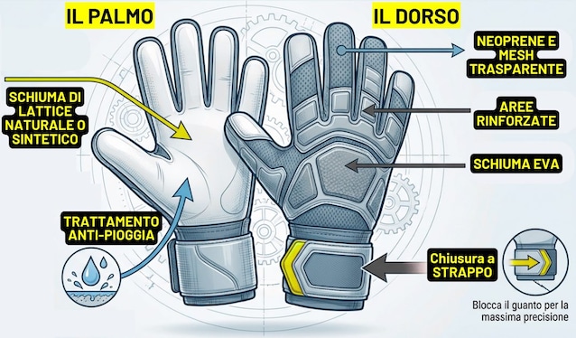 Infografica guanti portiere