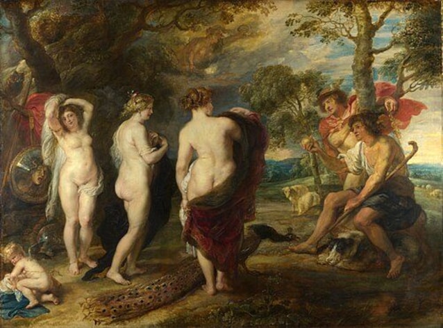 Il Giudizio di Paride di Rubens (XVII secolo)