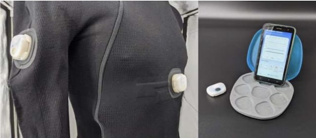 Una maglietta con sensori integrati.
