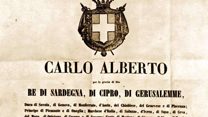 Statuto albertino copertina