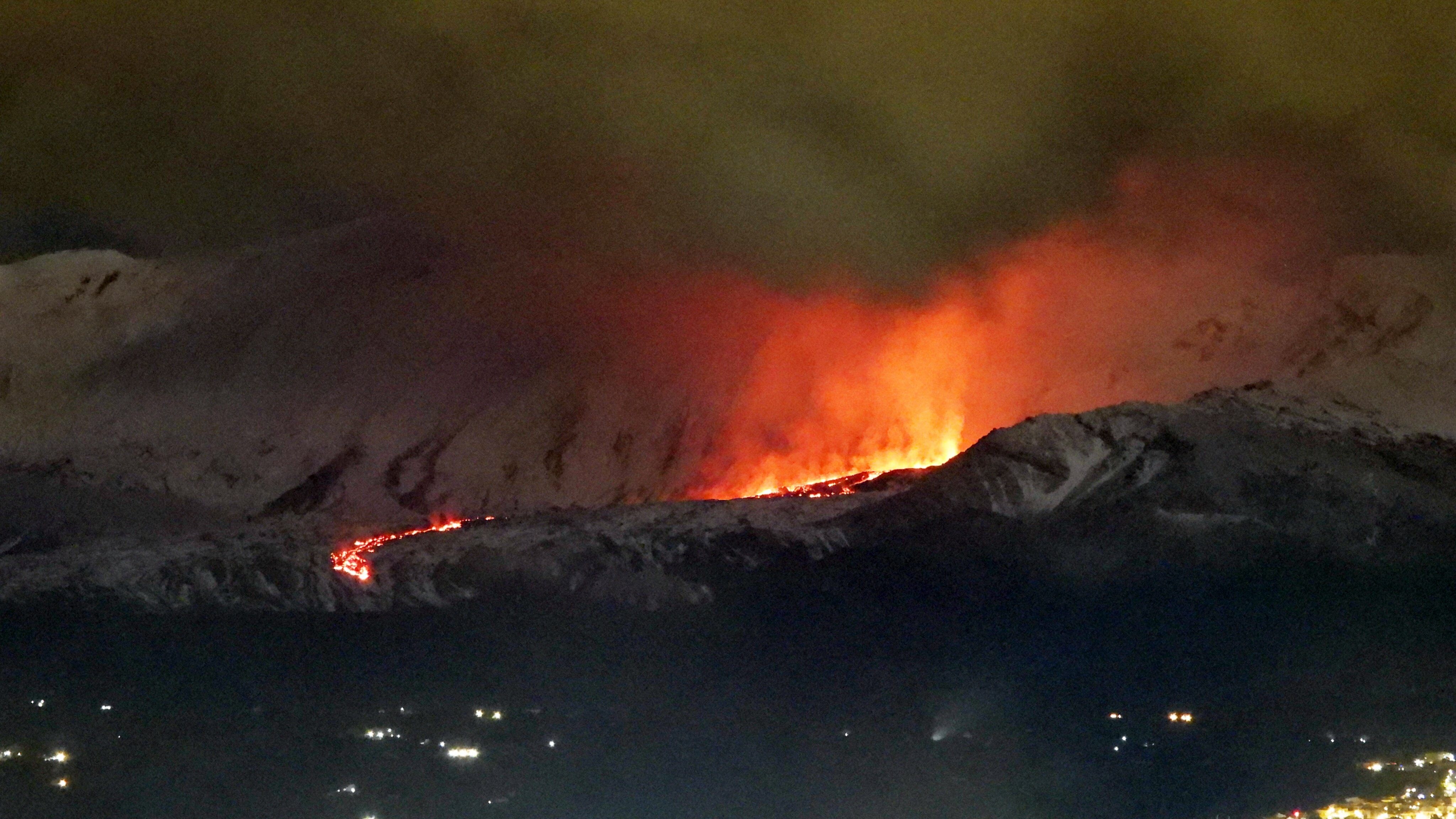 etna eruzione gennaio