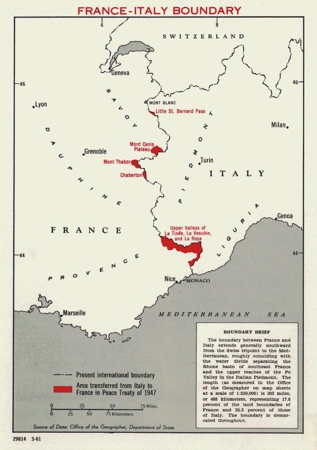 Zone cedute per effetto del trattato di pace (Wikimedia commons)