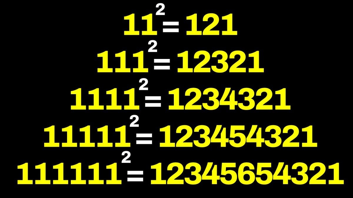 1111 quadrato 1234321