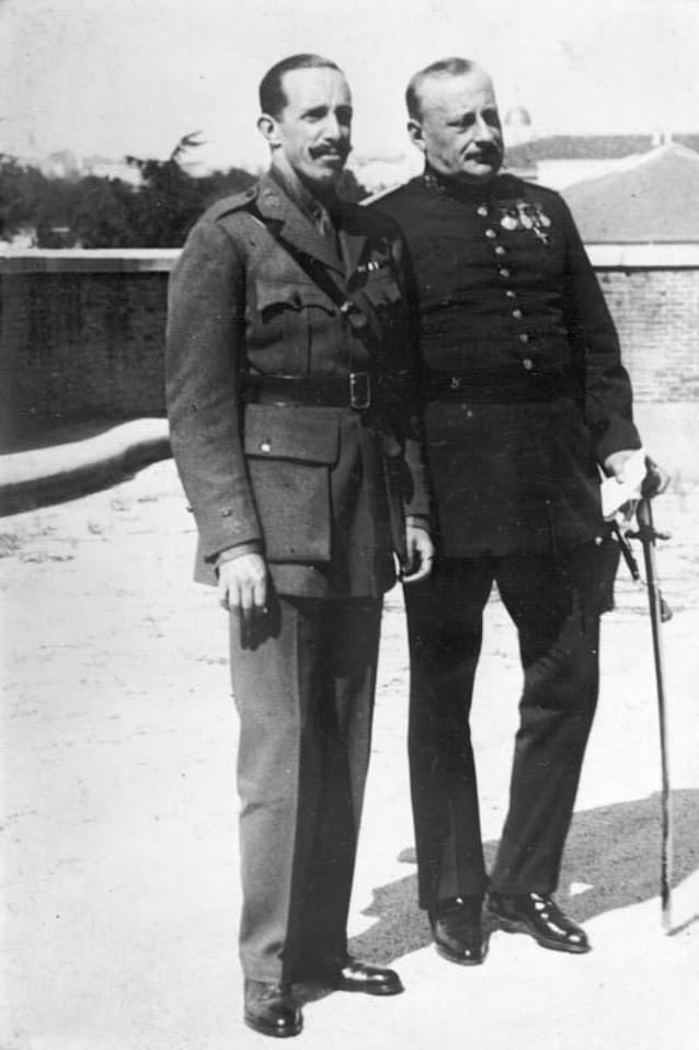 Mighel Primo de Rivera e Alfonso XIII nel 1930