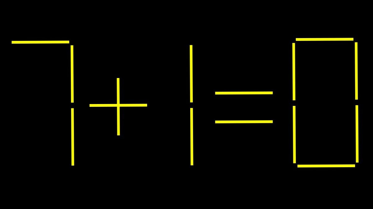 indovinello quazione 7 + 1 = 0