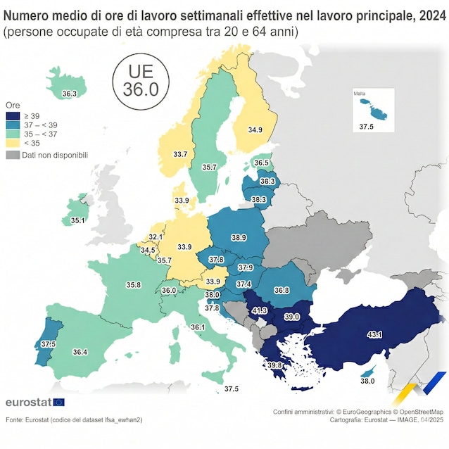mappa-ore-settimana-lavoro-eurostat