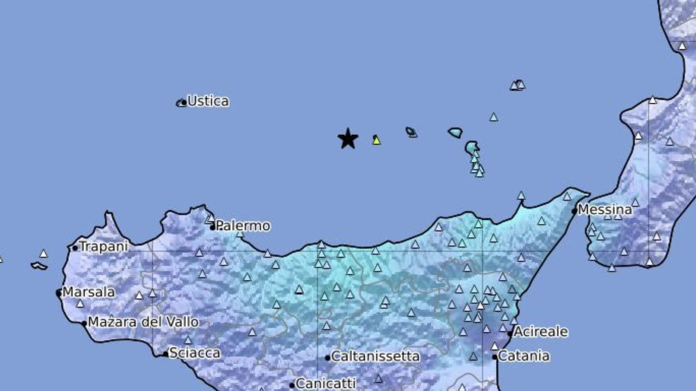 Sequenza sismica al largo delle Eolie, due terremoti M4.6 e M4.3 avvertiti anche a Palermo