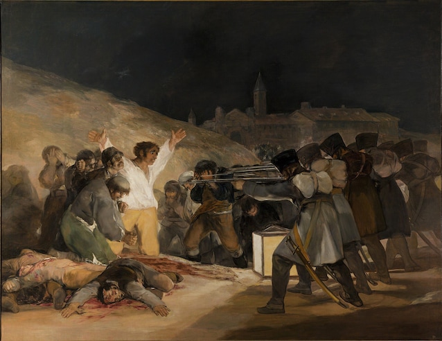 Il 3 maggio 1808. Dipinto di F. Goya