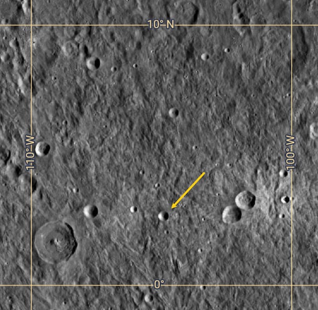 cratere integrity luna artemis 2