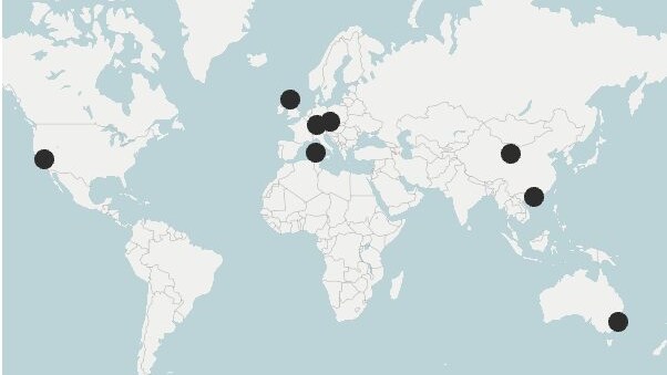mappa batterie gravità mondo