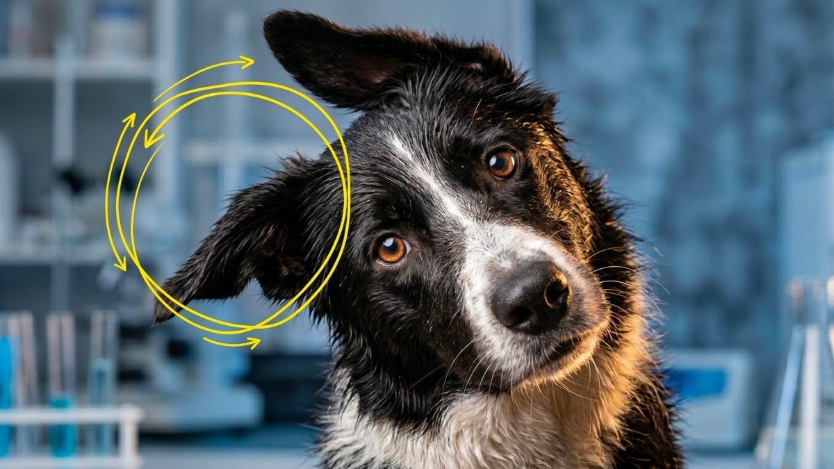 cani girano testa