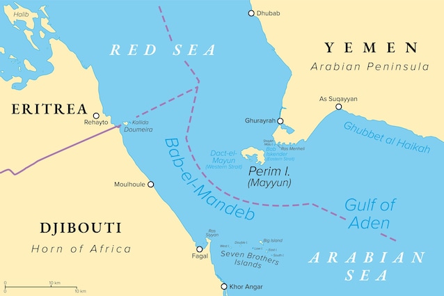stretto bab el mandeb blocco