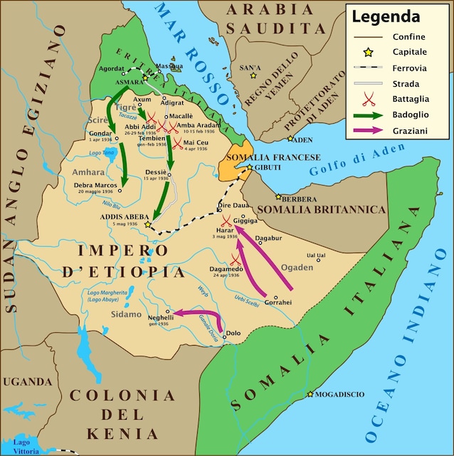 Le offensive finali italiane (credit Ruthven via Wikimedia Commons)