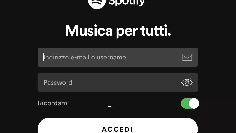 login spotify