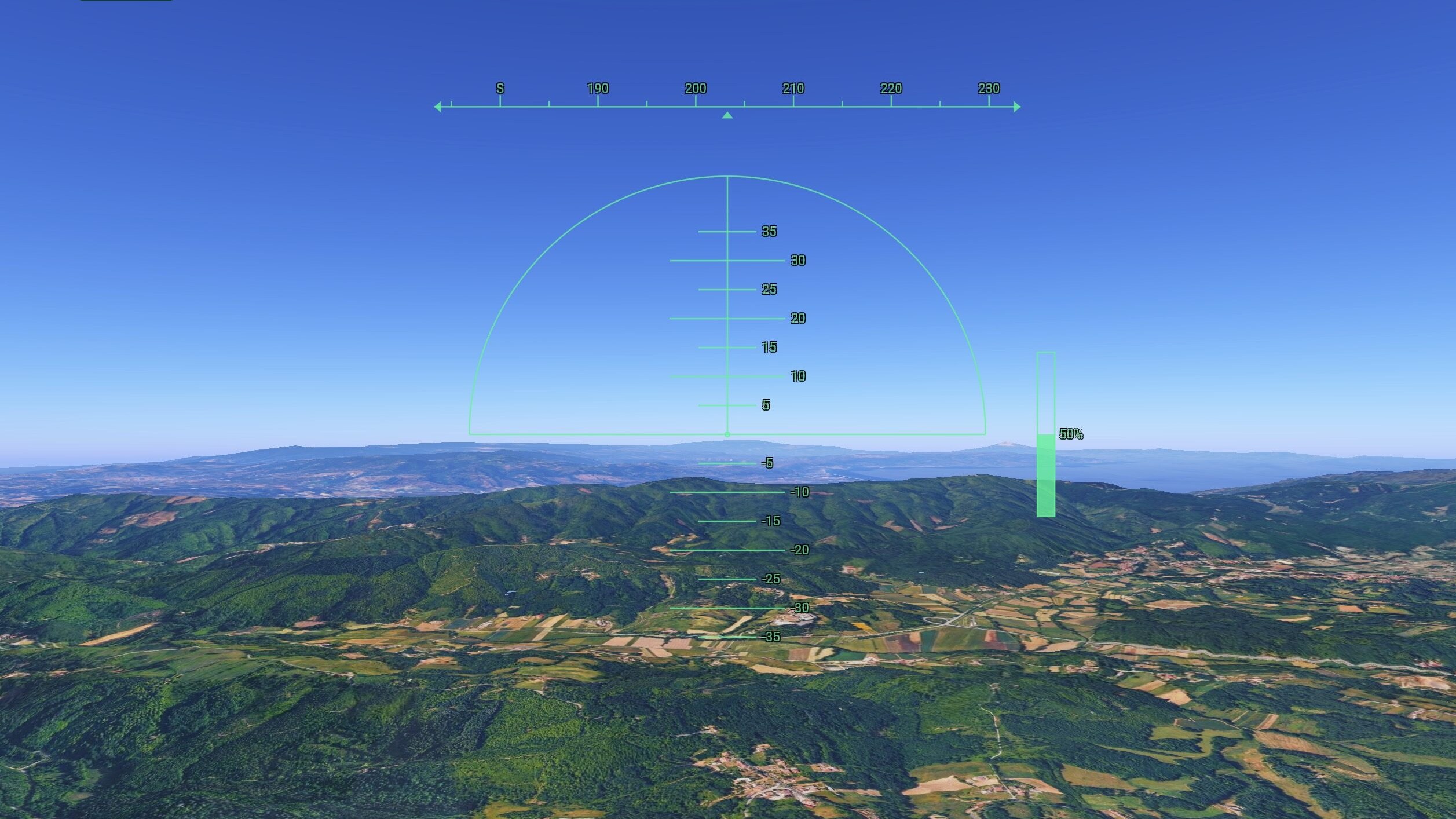 Simulatore di volo Google Earth
