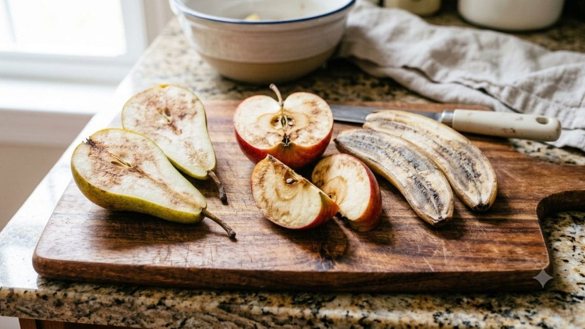 annerimento frutta tagliata