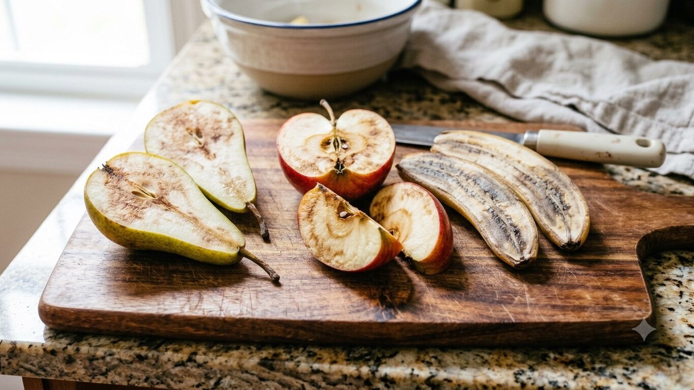 annerimento frutta tagliata