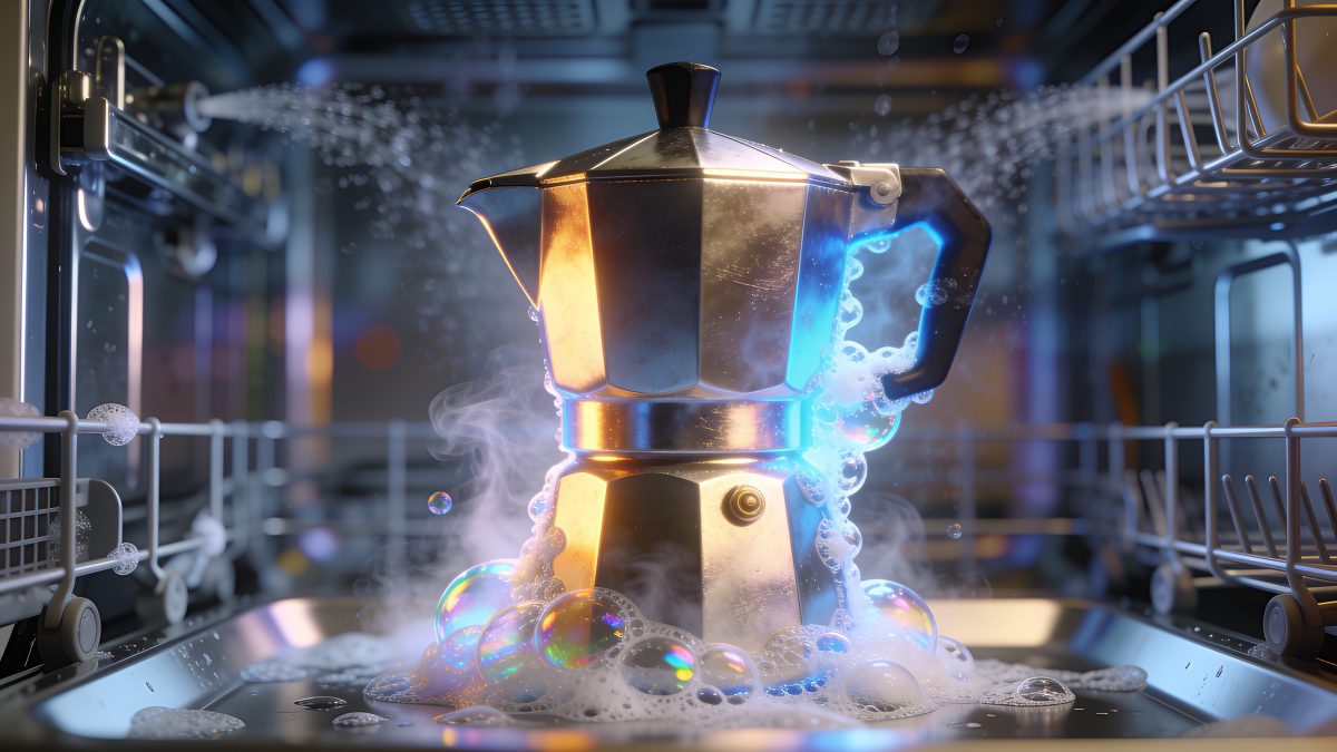 moka in lavastoviglie