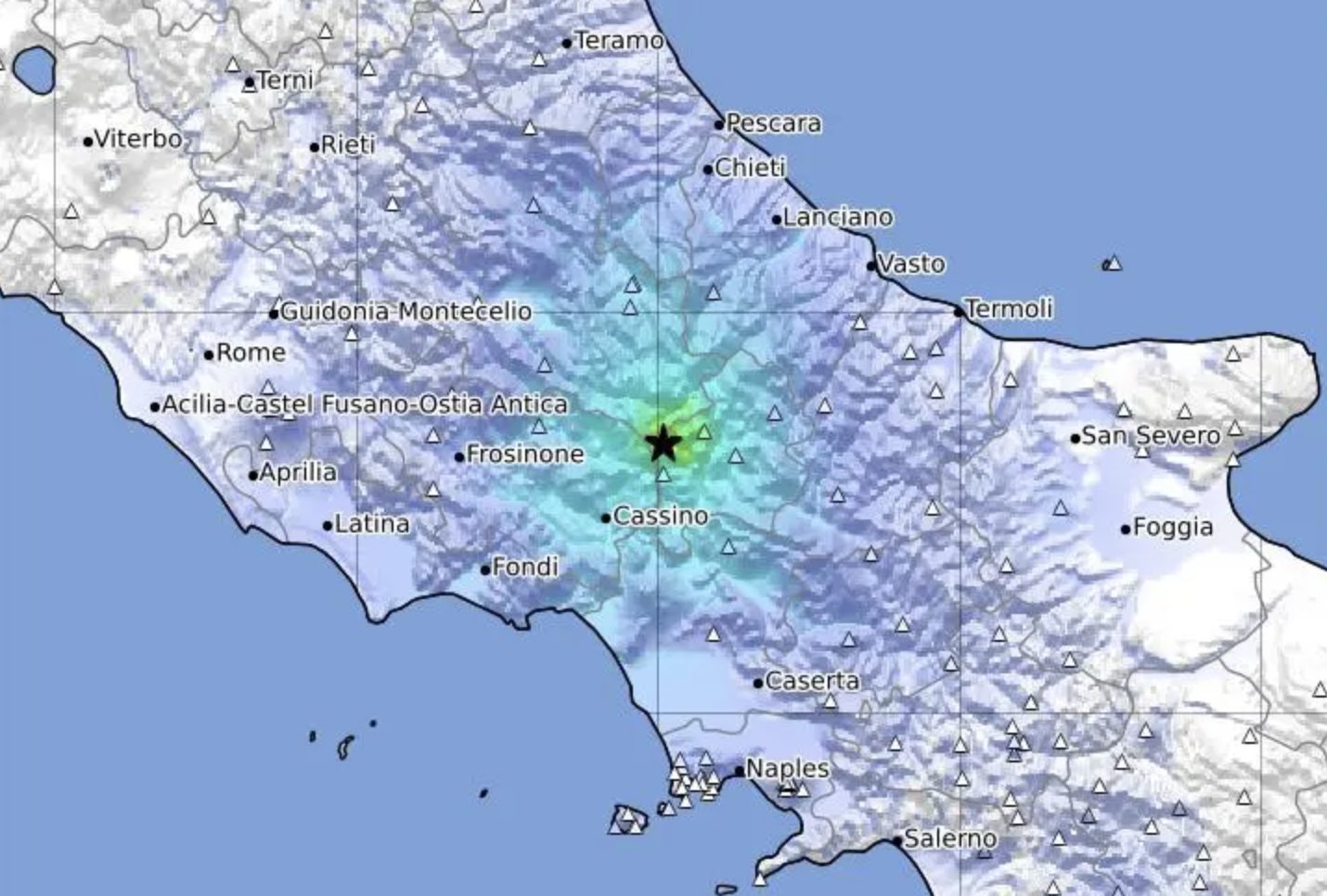 mappa ingv