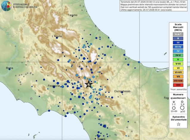 mappa ingv