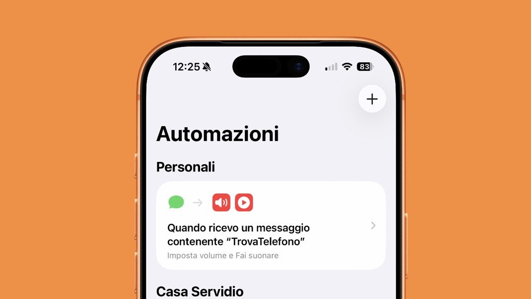 Come creare automazione per trovare iPhone silenzioso.
