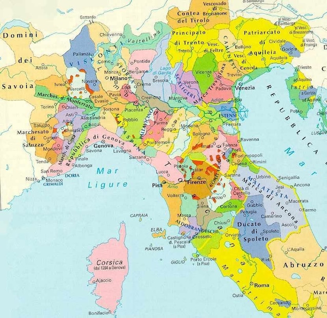 I comuni italiani (credit- studio araldico genealogico italiano)