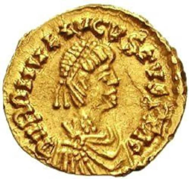 Moneta raffigurante Romolo Augustolo (Wikimedia Commons)