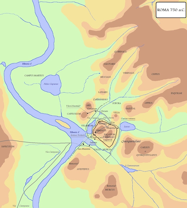 Roma alla sua fondazione (Wikimedia Commons)