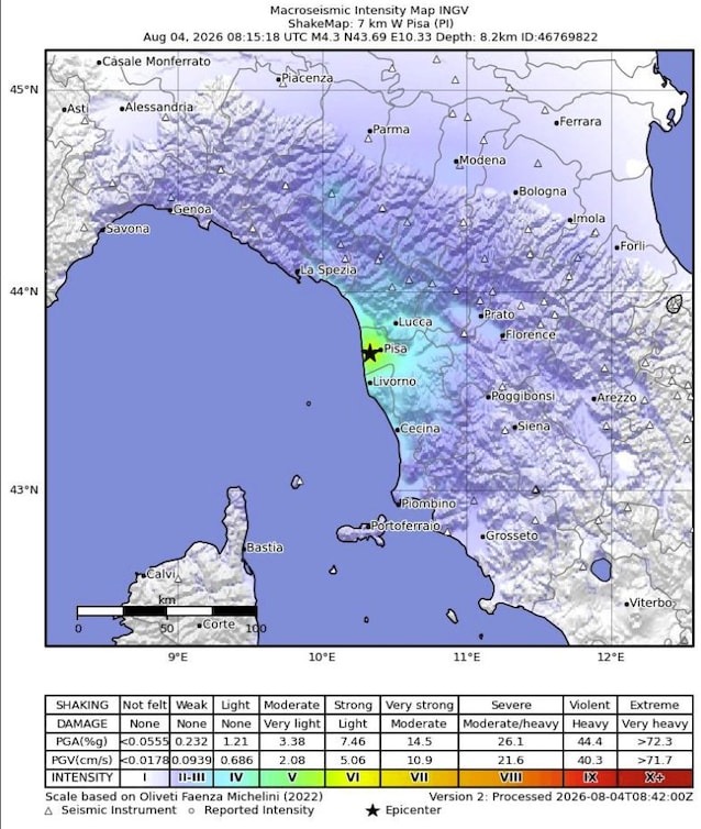 intensità 4.3 pisa