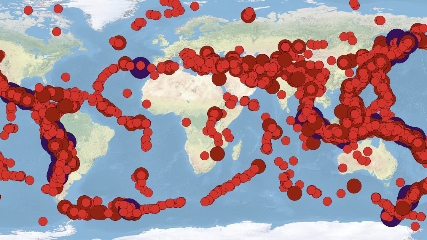 terremoti cartina