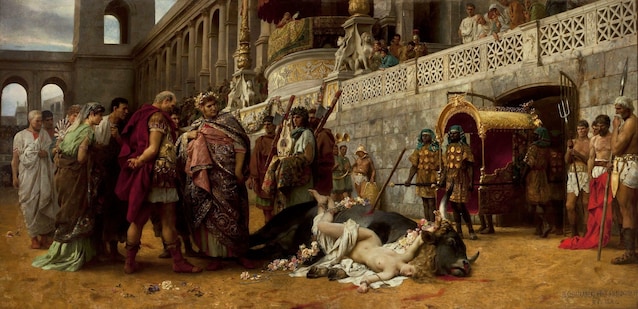 Una martire cristiana (Wikimedia Commons)
