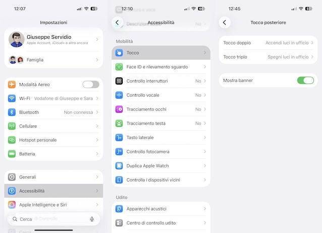 Come usare la funzione Tocco posteriore su iPhone.