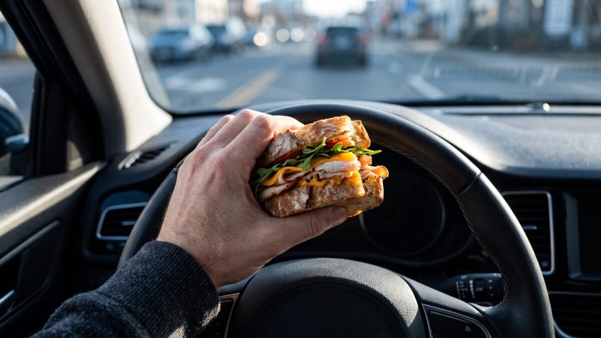 mangiare o bere alla guida