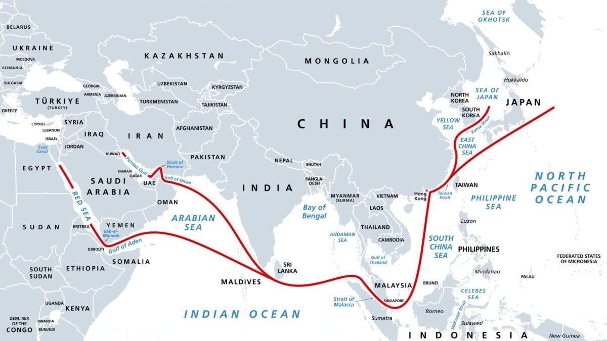 mappa bab el mandeb e hormuz
