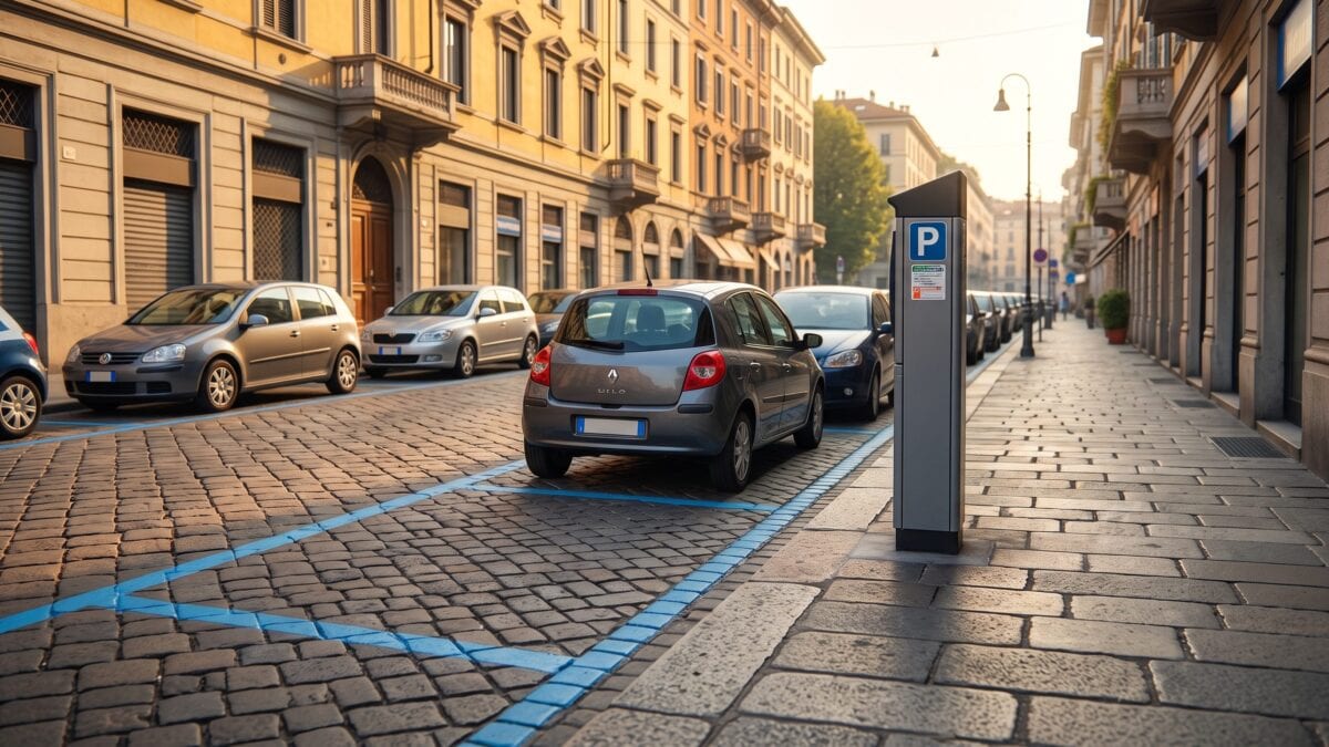 parcheggi strisce blu