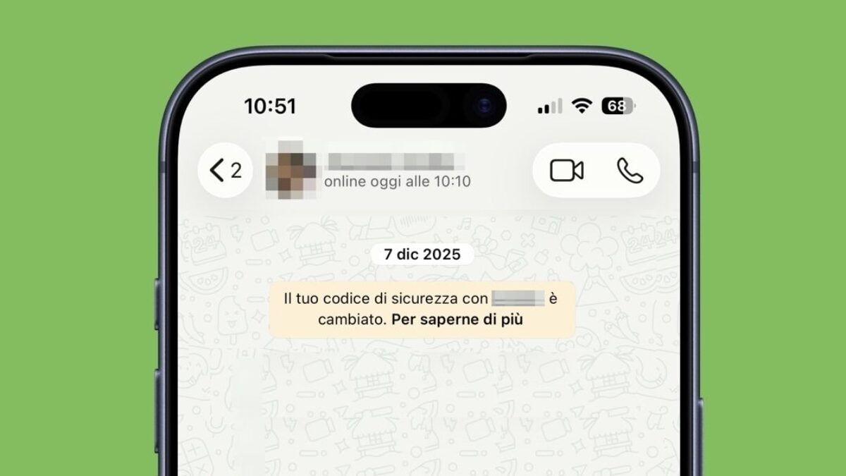 Codice di sicurezza WhatsApp cambiato