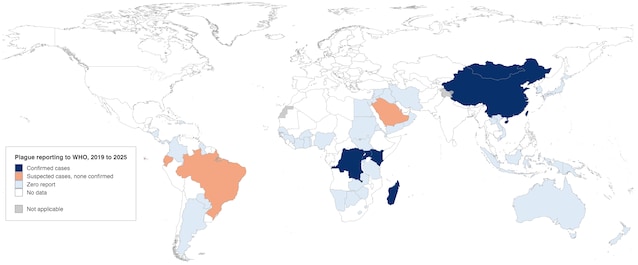 mappa peste OMS