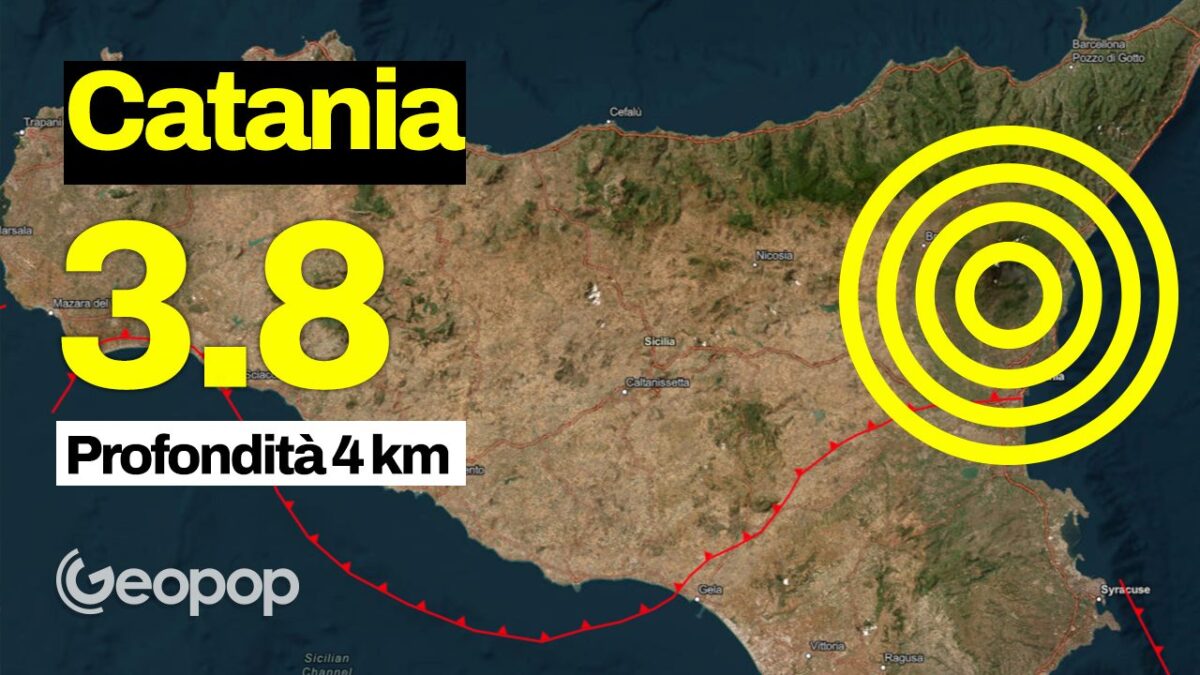 terremoto 3.8 a Catania